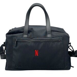 Away Overnight Bag Duffle Medium Black Carry On Travel Nylon Laptop “N”